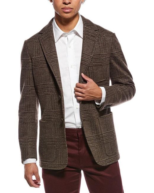 Canali Brown Wool Blazer for men