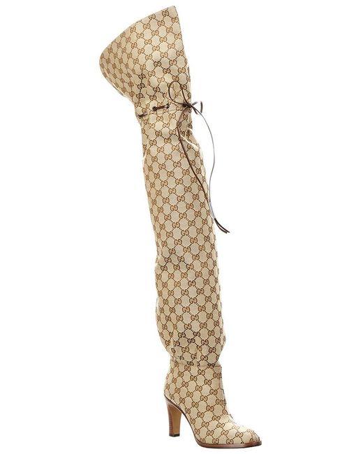 gucci canvas boots