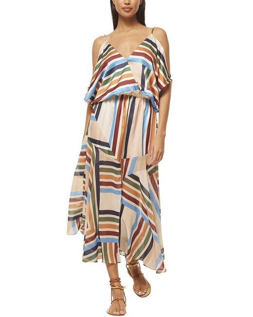 MISA Los Angles Metallic Nanaz Dress
