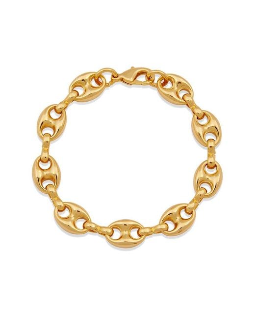 Savvy Cie Metallic 18k Plated Cowrie Shell Bracelet