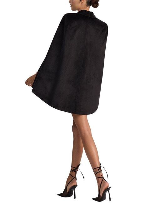 Alice + Olivia Black Esther Shawl Collar Blazer