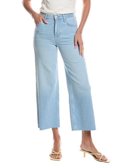 Z Supply Blue Nova Crop High-Rise Wide Leg Jean