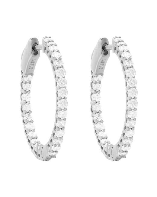 Diana M White Fine Jewelry 14k 1.00 Ct. Tw. Diamond In-out Earrings