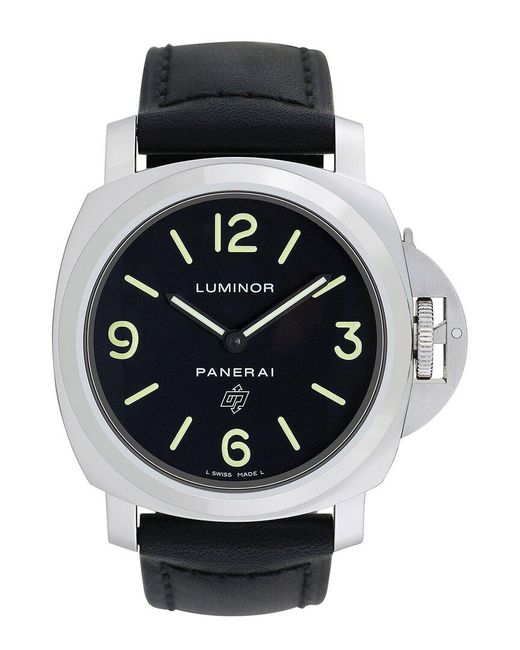 Panerai Black Luminor Base Logo Watch, Circa 2000S (Authentic Pre-Owned) for men