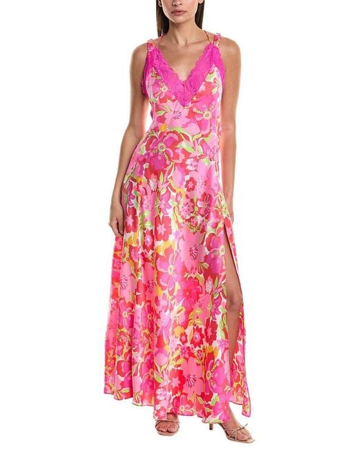 Free People Pink All A Bloom Maxi Dress
