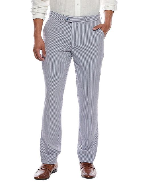 Scotch & Soda Blue Seersucker Pant for men