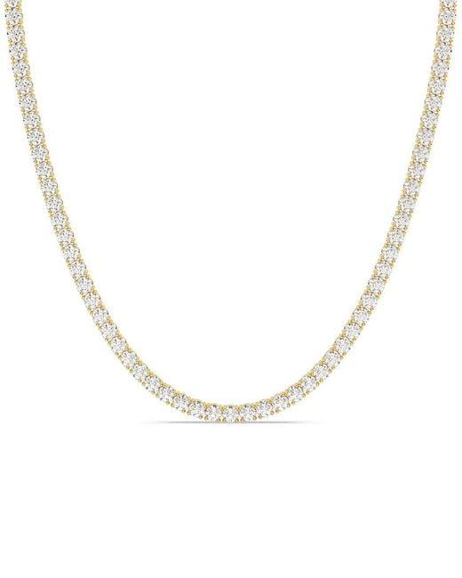Lab Grown Diamonds Metallic 14k 7.00 Ct. Tw. Lab-grown Diamond Necklace