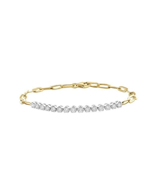 Effy Fine Jewelry White 14K 0.72 Ct. Tw. Lab-Grown Diamond Bracelet