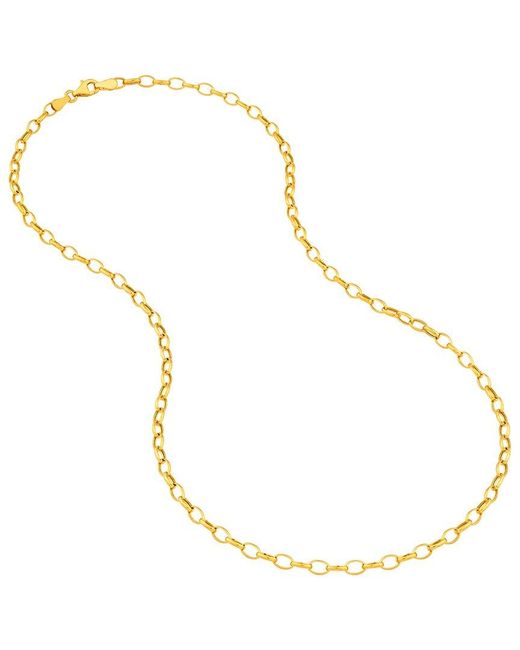HAWLEY ST Metallic 14K Cable Necklace