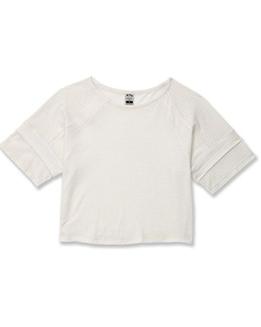 Athletic Propulsion Labs White The Perfect Wool Crop Top