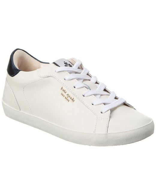 Kate Spade Ace Leather Sneaker in White Lyst