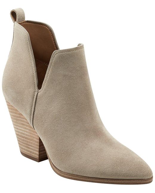 Marc Fisher Brown Tanilla Leather Bootie