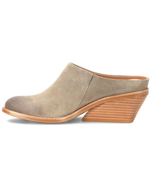 Söfft White Nicki Suede Mule