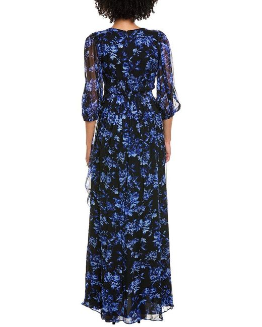 ML Monique Lhuillier Blue Gown