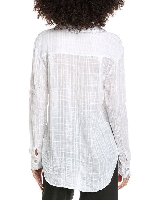 Bella Dahl White Boyfriend Button Down