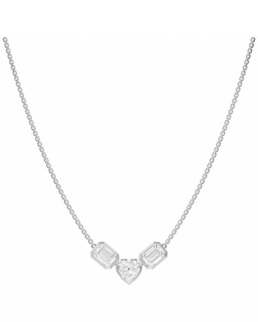 Lab Grown Diamonds Metallic 3.25 Ct. Tw. Lab-Grown Diamond Necklace