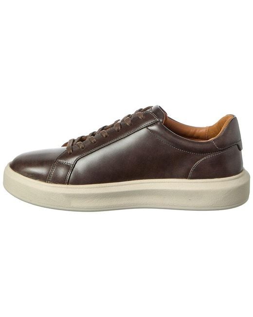 Allen Edmonds Brown Foster Leather Sneaker for men