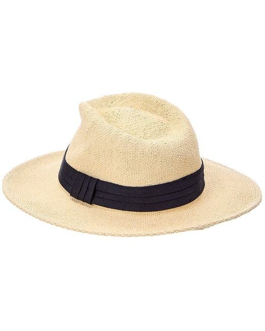 J.McLaughlin Natural Robert Linen-Trim Hat for men