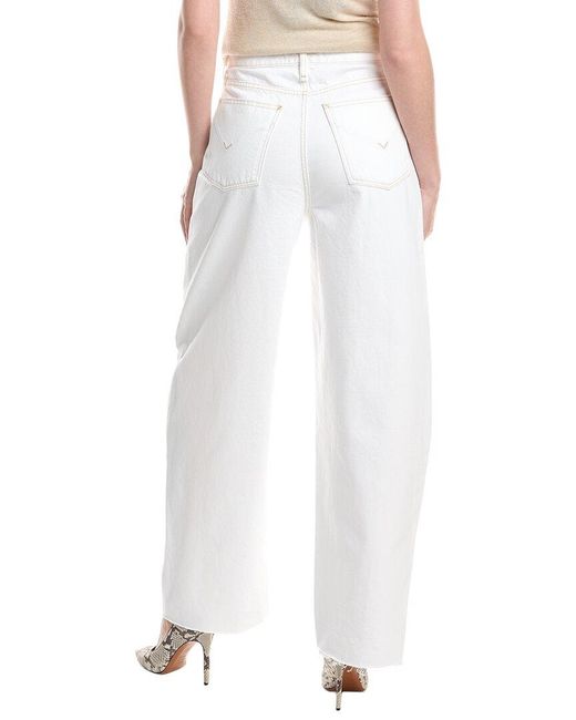 Hudson White Bailey Barrel Jean