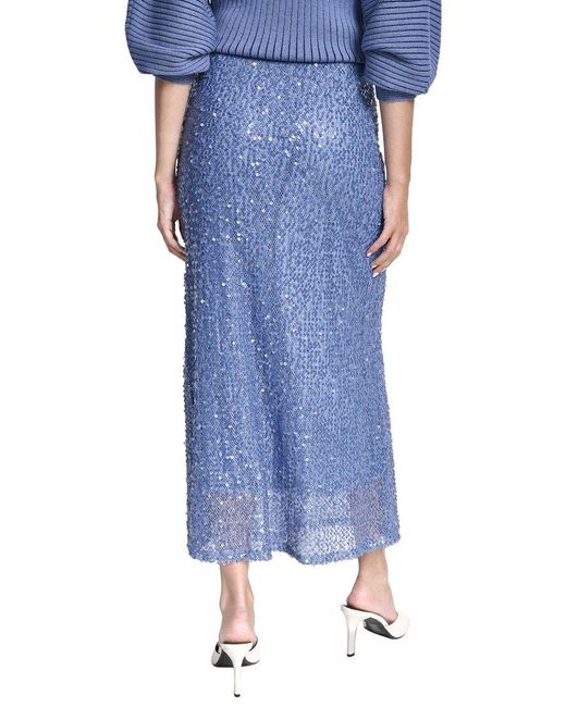 DKNY Blue Glitter Skirt
