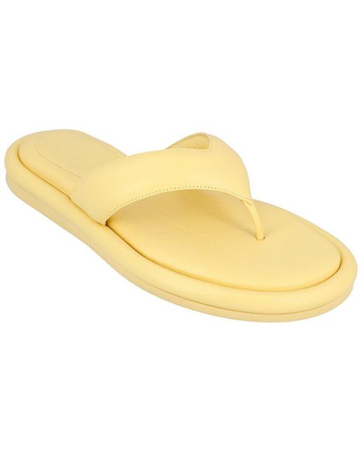 Gia Borghini Yellow Couture Leather Sandal