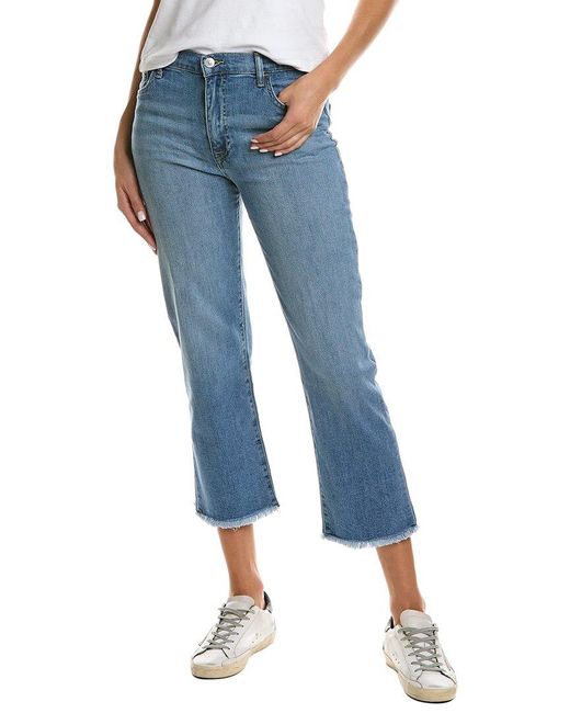 Hudson Jeans Noa Aimee Highrise Straight Crop Jean in Blue Lyst