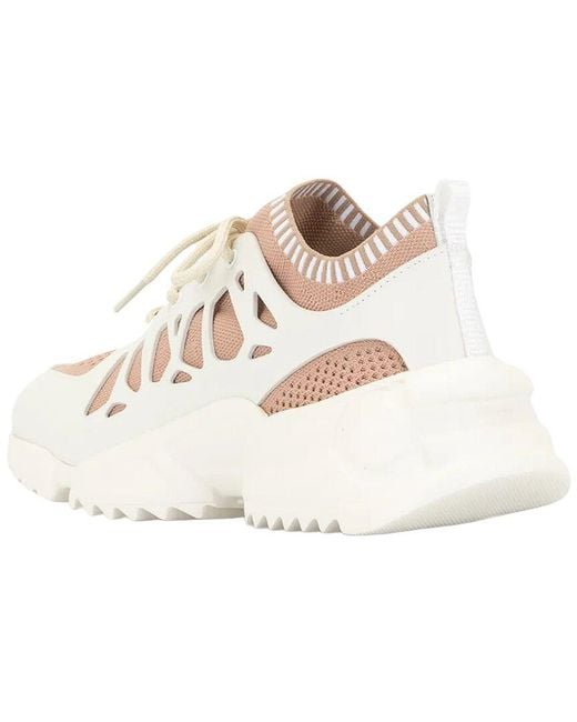 Ferragamo White Raintop Leather Sneaker