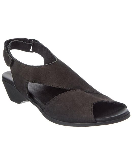 Arche Black Obeste Leather Sandal