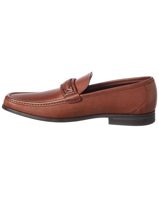 Ferragamo Brown Leather Loafer for men
