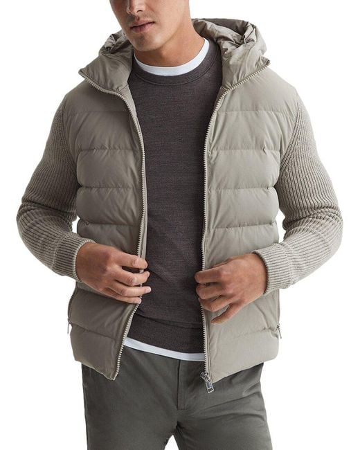 Reiss Murphy Zip Through Hoodie in Grey for Men Lyst UK