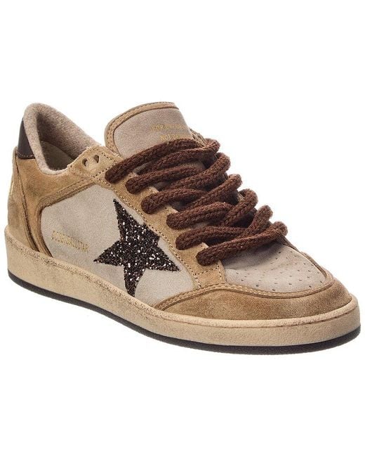 Golden Goose Deluxe Brand Brown Ball Star Suede Sneaker