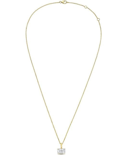Diana M Metallic 14K 1.00 Ct. Tw. Lab-Grown Diamond Solitaire Pendant