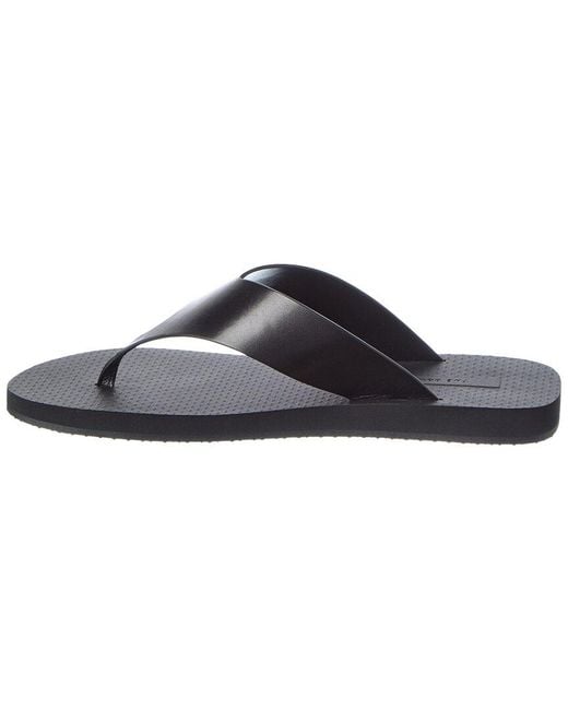 The Row Black Dune Classic Ginza Leather Sandal