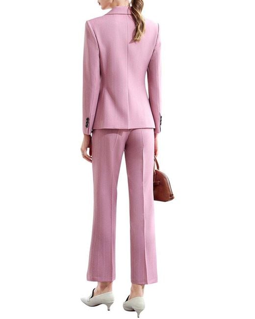 Bossy Chic Pink Blazer & Pant Set