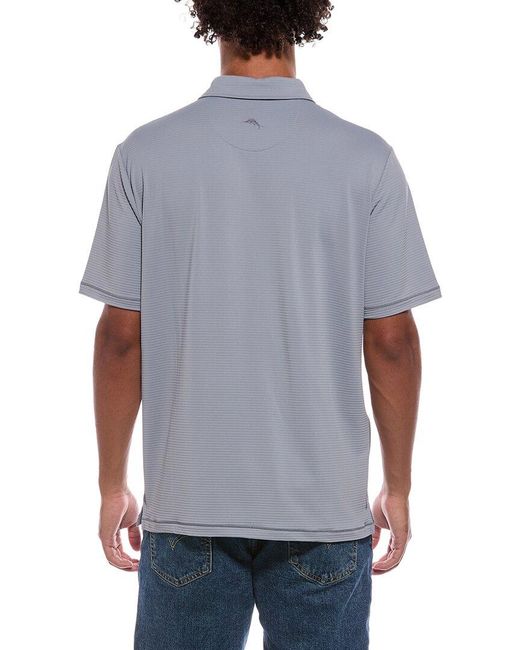 Tommy Bahama Gray Costa Wave Polo Shirt for men