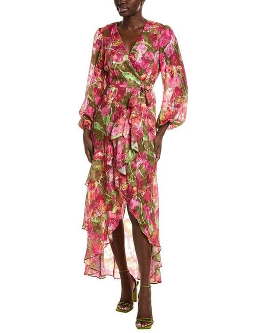 Hutch Red Sadey Midi Dress