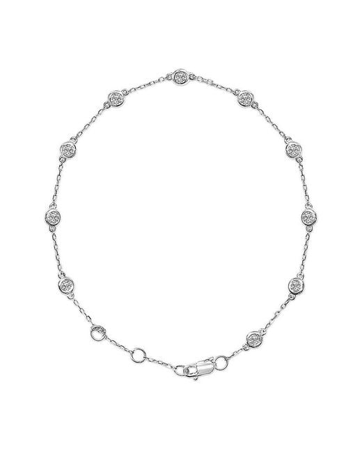 Haus of Brilliance White 14K 0.50 Ct. Tw. Lab-Grown Diamond Station Bracelet