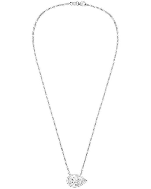 Diana M White Diana M. 14K 12.00 Ct. Tw. Lab-Grown Diamond Pendant Necklace