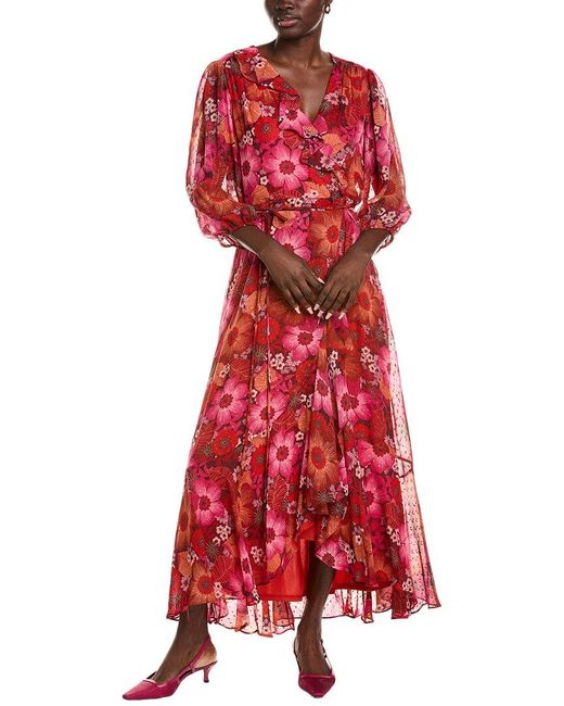 Maison Tara Red Zoey Maxi Dress