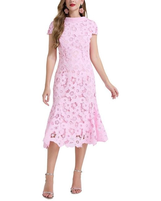 Kaimilan Pink Midi Dress