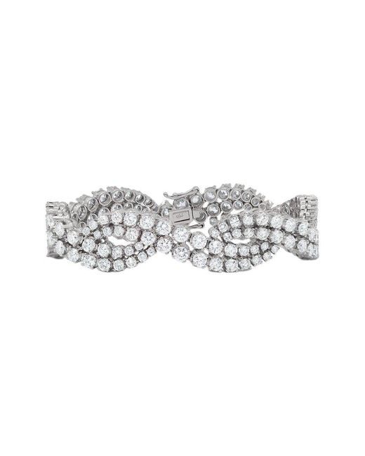 Diana M White Fine Jewelry 18K 18.06 Ct. Tw. Diamond Tennis Bracelet