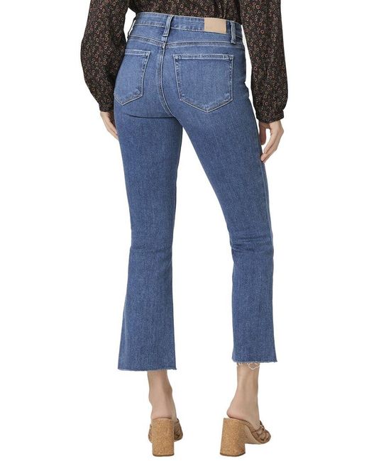 PAIGE Blue Colette Crop Flare Jean