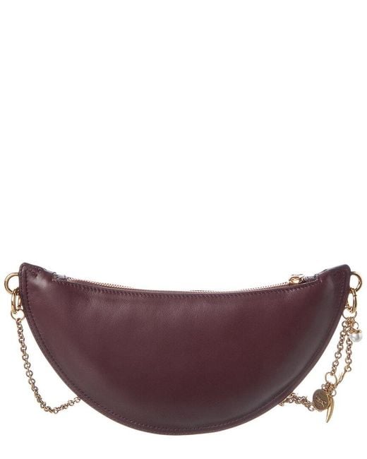 Chloé Purple Icon Mini Leather Hobo Bag