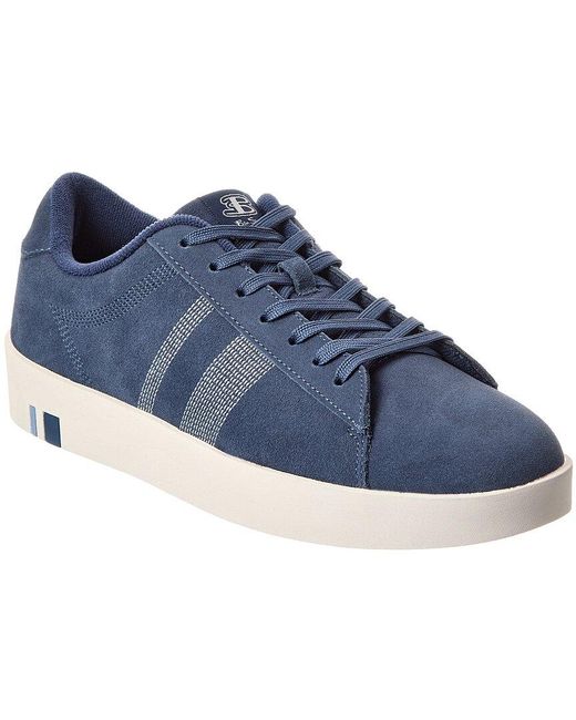 Ben Sherman Blue Boxwell Suede Sneaker for men