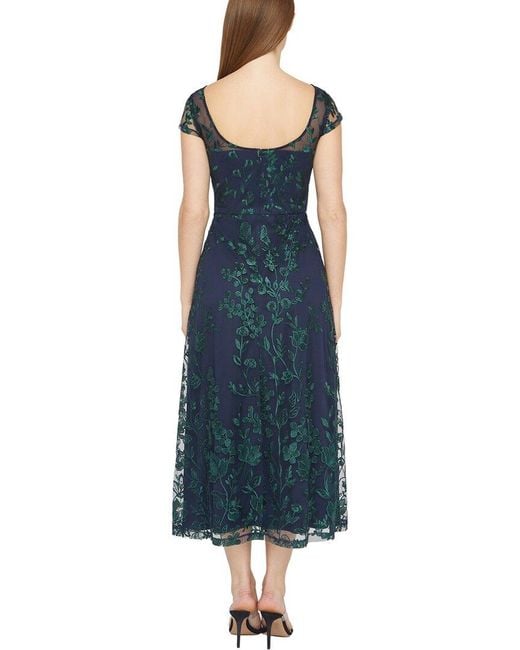 JS Collections Blue Meredith Fit & Flare Dress