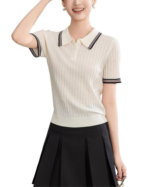 WLZD White Wool-Blend T-Shirt