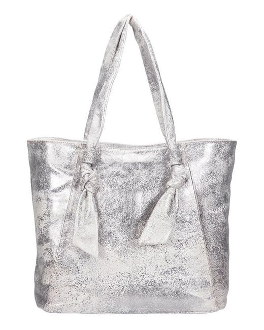 Frye Gray Nora Leather Tote