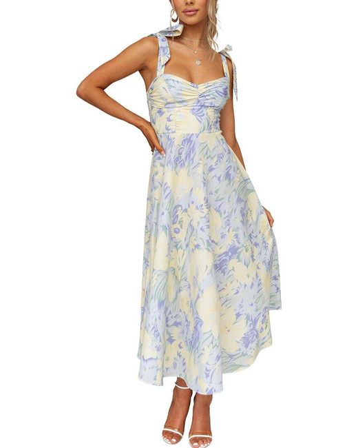 TAZGA Blue Maxi Dress
