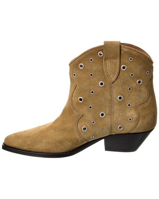 Isabel Marant Brown Dewina Suede Bootie