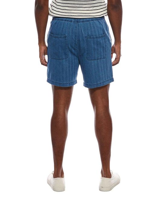 Slate & Stone Blue Elastic Waist Easy Short for men